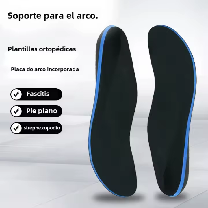 Almohadillas De Apoyo De Arco Ortóticas EVA Para Zapatos Almohadillas De Pies Planos Para Mujer Y Hombre Cuidado Del Pie Alivio De La Fascitis Plantar Absorción De Choque Transpirables Negro - 1