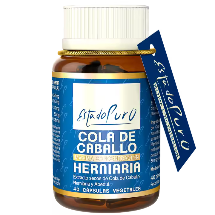 Suplemento de Cola de caballo Estado Puro - Con Abedul y Herniaria  Efecto Diurético y Remineralizante  40 Cápsulas Vegetales de TONGIL - 1