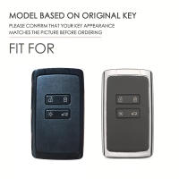 Funda De Llave De Coche En Cuero Para Renault Captur Koleos Kadjar Arkana Megane Dacia Duster Sandero Stepway Control Remoto Inteligente Fob Caso - details 0