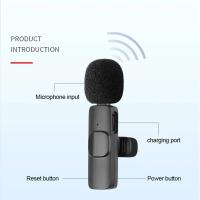 Micrófono Lavalier Inalámbrico Portátil Para Streaming En Vivo YouTube TikTok Facebook Live Con Reducción De Ruido Para iPhone Android - details 9