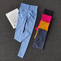 Leggings De Yoga Sin Costuras Para Mujer Fitness Quick Dry Pantalones Deportivos De Push up Cintura Alta Sólida De Nylon Y Spandex - details 1