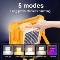Lámpara De Camping Recargable USB Con Reflector LED Luz De Fosa Solar Portátil Para Exteriores Y Nocturna - details 3