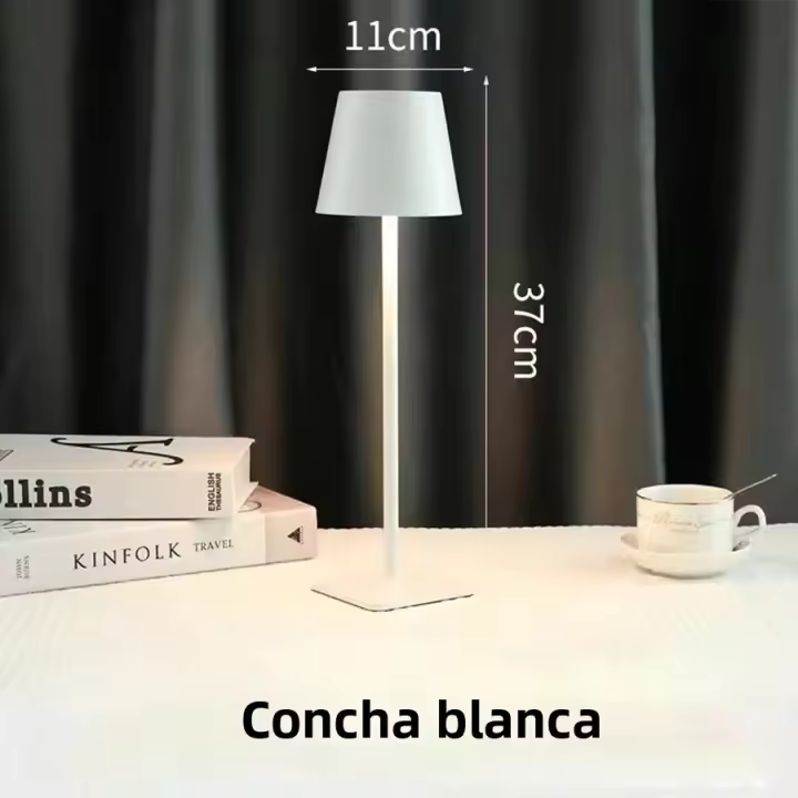 Lámpara De Mesa LED Recargable Por USB Con Interruptor Táctil 3 Temperaturas De Color Ajustable Luz Moderna Para Oficina Bar Restaurante Ambiente - 1