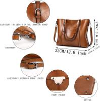 Bolsos de Mano para mujer de cuero elegante de gran capacidad Retro Vintage with Superior ASA - details 3