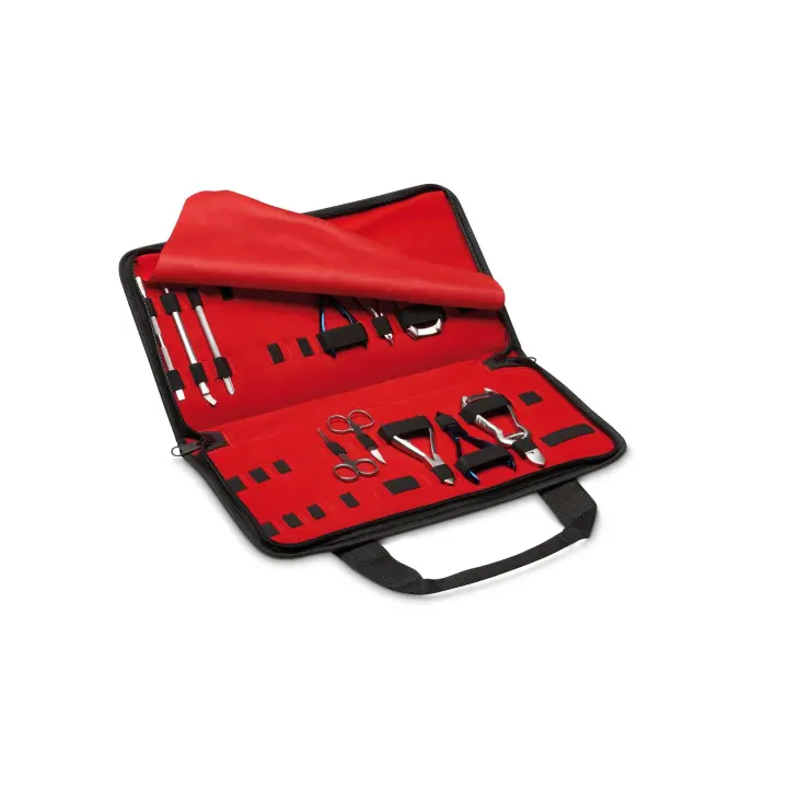 ESTUCHE CON 11 UTENSILIOS MANICURA Y PEDICURA (marca: Pollié) - 1