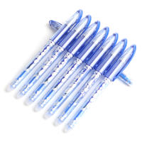8Pcs/Set Bolígrafos De Gel Erasables Recargables Para Escuela Material Plástico Tinta Azul Negra Punto De Escritura 0.5mm - details 0
