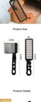 Kit De 2 Piezas Para Peluquero Arcos DISEÑO Curvado Peine Posicionamiento Corte De Pelo Plataforma De Peluquería Herramientas Para Hombres - details 1