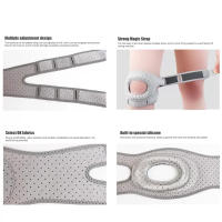 Pronador De Rodilla Deportivo Profesional Con Almohadilla Anticolisión Ajustable Para Diversas Actividades Strap Ancho - details 4