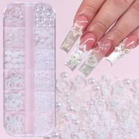 Kit De 500PCS De Arte De Uñas 3D Con Decoraciones De Resina Luguillos Y Perlas Planas En Formas Variadas Embellecimientos DIY Sin Olor - details 6