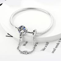 Pulsera de Cadena de Mariposa en forma de Corazón de Plata 925 Chapada en Cobre ajustado para pulseras de joyería de Mujer (Come Dos piezas y obtener Una al azar, se Debre Tres piezas) - details 10
