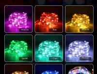 Luces LED Bluetooth WS2812B Dreamcolor RGBIC Addressable Para Fiesta Navidad Boda Decoración Guirnalda USB 5V Impermeable IP65 - details 6