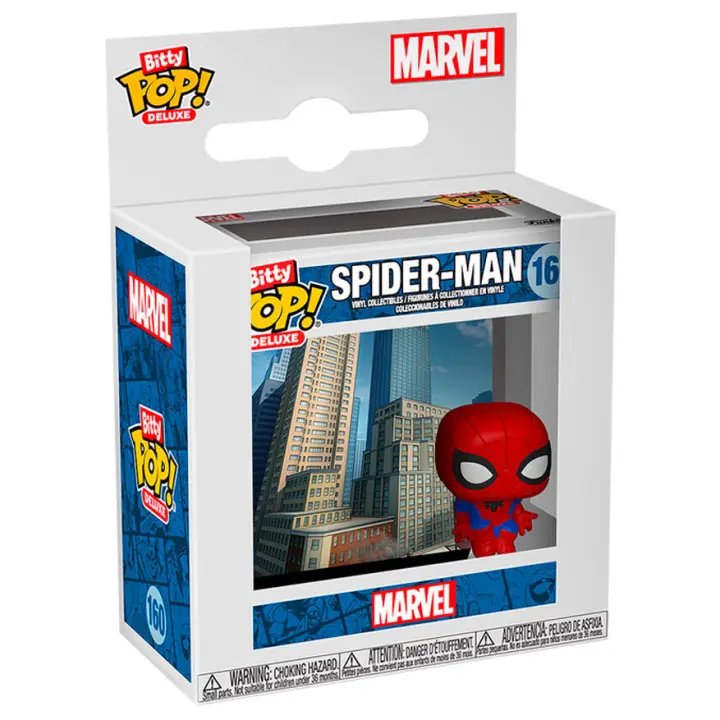 Figura Bitty Pop Deluxe Marvel Spider-Man-Figura de Vinilo Coleccionable - Idea de Regalo- Mercancia Oficial - Juguetes para Niños y Adultos - Movies Fans - Muñeco para Coleccionistas y Exposición - 1