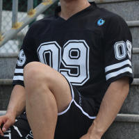Camiseta De Hombre Nueva Marca Talla M-XXL Secado Rápido Transpirable Camiseta De Fútbol Deportiva Suelta Para Verano Estilo Casual - details 7