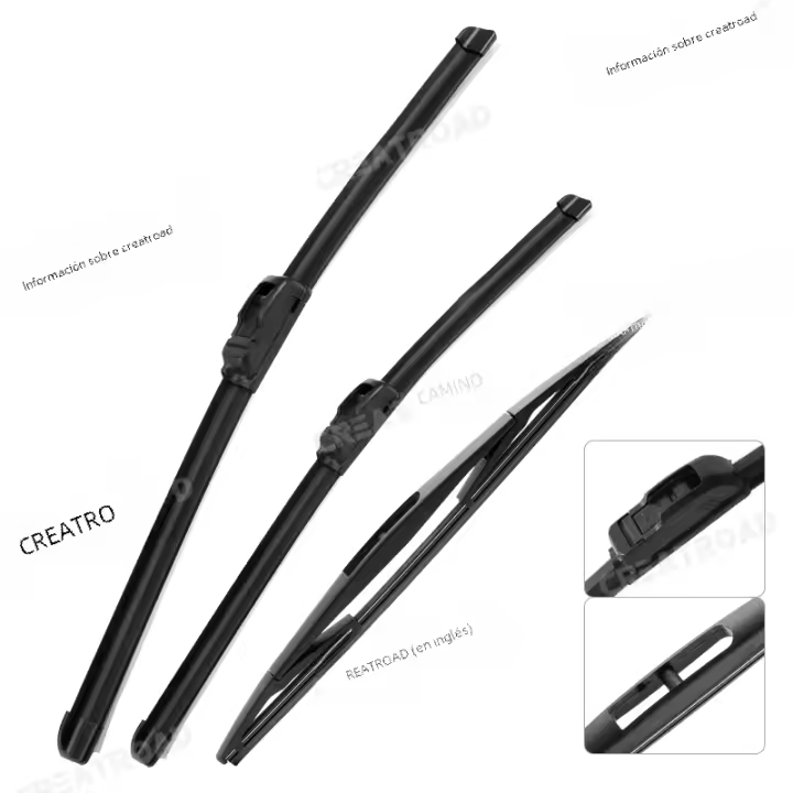 Kit De Limpiaparabrisas Delantero Y Trasero Para Nissan Micra March K13 2010-2015 Hojas De Limpieza De Ventanas Delanteras Y Traseras 21+14+12 - 1