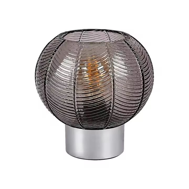 Lampara Mesa Metal Cromado E27 Cristal Estilo Moderno MONET  RABALUX - 1