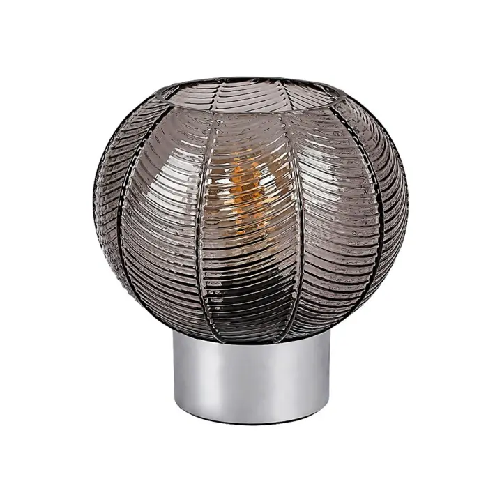 Lampara Mesa Metal Cromado E27 Cristal Estilo Moderno MONET  RABALUX - 1