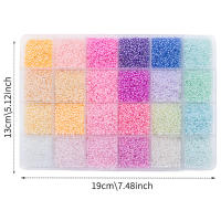 Kit De Abalorios De Vidrio De 24 Colores 2/3/4mm 12000/5760/2400 Piezas Para Fabricación De Joyas DIY Manualidades Pulseras Hechas a Mano - details 2