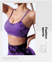 Chaleco De Yoga Para Mujer Sin Almohadillas De Sujetador Transpirable Y Sin Costuras Con Suspensión Vestido De Deporte Para Gimnasio Y Correr - details 19