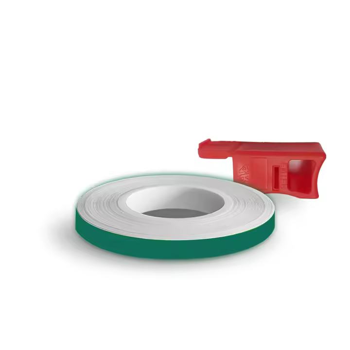 Rayas de Rueda para ruedas de motorteta reflectantes Verdes de 5 mm x 6 Mt con aplicador - 1