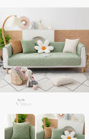 Cubierta De Sofá De Veludo Lechoso Para Otoño E Invierno Terciopelo Grueso Fundas Protectoras De Muebles Para Sala De Estar Estilo Sólido Tamaño Variado - details 15