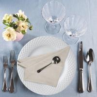 6 Piezas De Toallas De Comedor De Lino Y Algodón Flax Natural Con Esquinas Mitrales Para Boda Toallas De Comedor De Tela Natural - details 4