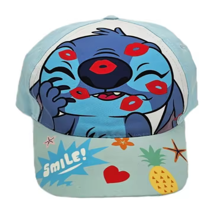 Gorra Premium Lilo y Stitch Smile Kiss Visera Curva Beisbol 54-56 - 1