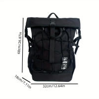 Mochila Multifuncional Deportiva Al Aire Libre Para Hombres Y Mujeres Techwear Hip Hop Bolsa De Viaje Impermeable Con Cierre De Punto De Ataque - details 1