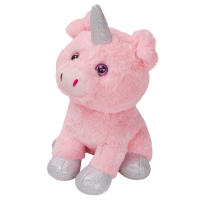 Muñeco De Peluche Rosa De 30cm Con Luz LED Y Musicalizado En Forma De Cerdo Y Unicornio Decoración Para Cumpleaños Regalos De Dibujos Animados Para Niños - details 11