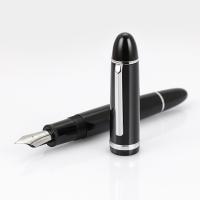 Pluma Fuente JinHao X159 De Acrílico Negro Con Clip De Metal Punta Fina 0.5mm Para Oficina Y Escuela Regalo De Papelería - details 3