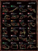Calendario F1 2024 Signs De Metal Vintage Para Decoración De Pared De Sala Y Clubes Placa Retro De Carreras De Circuito - details 4
