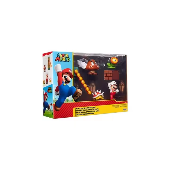 SET DIORAMA CASTILLO LAVA PLAYSET SUPER MARIO - 1