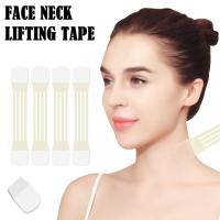 20pcs Cinta De Levantamiento Facial Y Cuello Adhesivos Invisibles Para El Cuello Con Bandas Elásticas Reemplazo De Cintas De Levantamiento - details 2