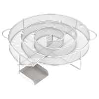 vidaXL Horno ahumador de BBQ con generador humo frío acero galvanizado - details 6