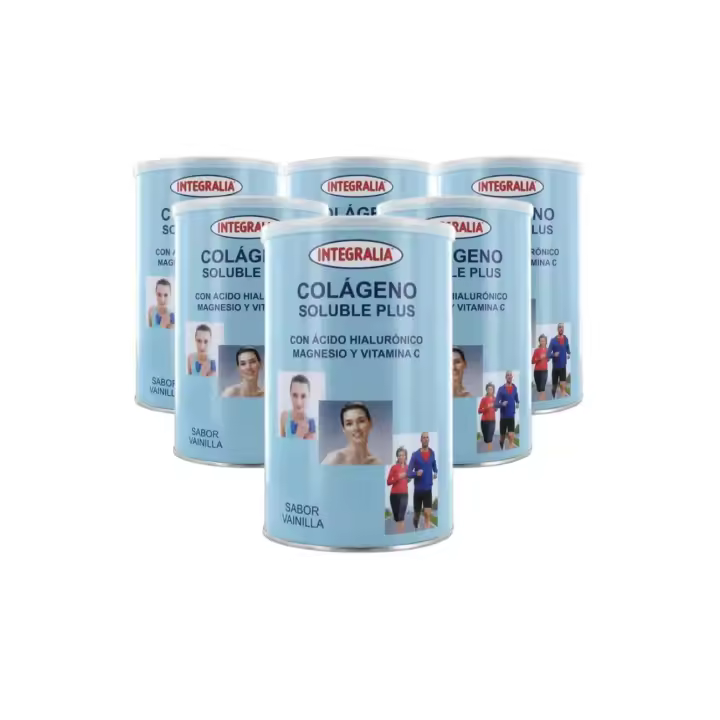 Integralia Pack 6 Colágeno Soluble Plus Vainilla 300 gr - 1
