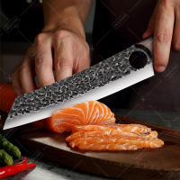 Cuchillo De Cocina Profesional WXCOO Acero Inoxidable Multiusos Para Picar Y Cortar Cuchillo De Chef Forjado a Mano Herramienta De Cocina Ecológica - details 8