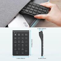 Teclado Numérico Inalámbrico Recargable Bluetooth 22 Teclas Delgado Sin Retroiluminación Teclado Externo De Datos Para Entrada - details 0