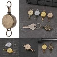 1pc Porta Tarjeta De Identificación Retráctil Cromo Metal Porta Pasaporte De Puerta Cadena De Trabajo Llavero Accesorios Para Tarjetas De Identificación - details 0