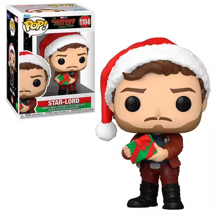Funko Pop! Guardianes De La Galaxia - Star-Lord Especial Navidad, 64333, Nº1104 - 1