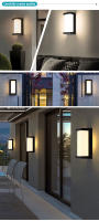 Lámpara De Pared Exterior LED Impermeable IP66 Con Sensor De Movimiento Iluminación Moderna Para Porche Balcón Jardín - details 13