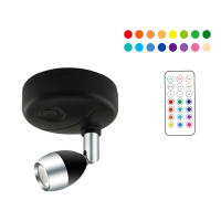 1/2pcs Luz De Noche LED Inalámbrica RGB Rotativa Para Iluminación De Resaltos Pared Y Armario Con Pilas Incluidas Luz De Ambiente Para Interior - details 11