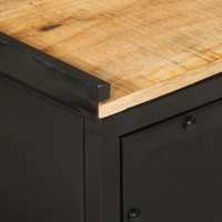 vidaXL Mueble de baño hierro y madera maciza de mango 40x30x50 cm - details 4