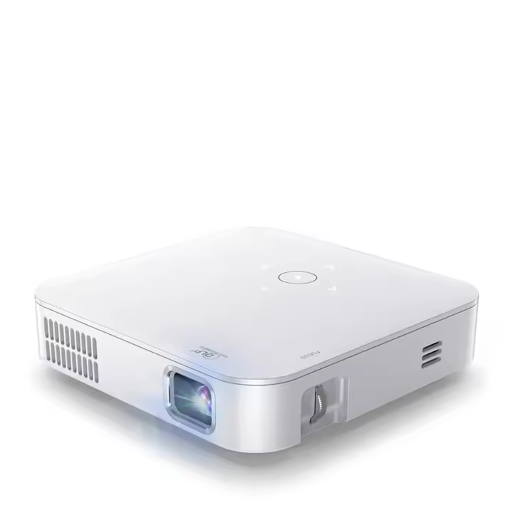 DAM. Mini video proyector LED portátil S200, DLP. Android 9.0, WiFi, panel táctil. Batería recargable. Duplicación pantalla. Netflix, Youtube, etc. 11,2x11,2x2,8cm - 1