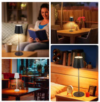 Lámpara De Escritorio Recargable LED Con Sensor De Toque Luz Nocturna Para Barra Restaurante Oficina Estudio Lectura Dormitorio - details 10