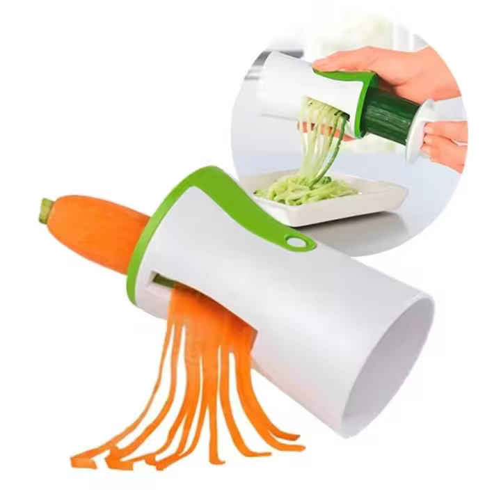 Plaza Tres Aguas - Cortador En Espiral De Verduras Rallador De Pepino Cortador De Hoja En Espiral Rallador De Frutas Herramienta De Cocina Utensilios De Cocina Para Pasta Y Espagueti Cortador De Cocina Manual - 1