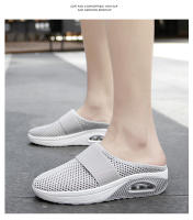 Zapatillas De Caminar Para Mujer Con Almohadilla De Aire Slip-On Ortopédicas Para Diabéticas Plataforma Ligera De Malla Zapatos Planos Con Tiras En La Parte Superior Suela De TPU - details 16