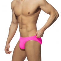 Bragas De Natación Para Hombres Sexy Sólido Low-Waist Con Empuñadura Y Acolchado Shorts De Playa Surfismo Baño Deportivo De Polyester Y Spandex - details 13
