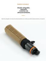 CAMPINGMOON Molinillo De Café De Acero Inoxidable Plegable Para Camping Estilo Italiano Para Térmicas No Desechable - details 7