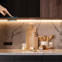 Tira De Luz LED COB Neón 10M Con Inducción Manual Y Toque Dimming Impermeable 24V Para Iluminación De Armarios Cocina Dormitorio - details 0
