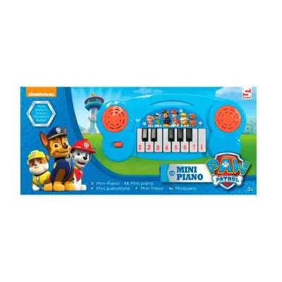 Piano Mini Patrulla Canina, Infantil, Niños, Niñas, Paw Patrol, Licencia Oficial 100%, Color Azul,  19 cm, Kiglam - 1