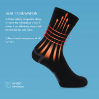 Calcetines De Senderismo Impermeables Para Hombres Transpirables Y Absorbentes De La Humedad Deportivos Para Caminar En Río Ski En Invierno Calientes - details 6